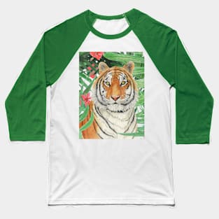 Tiger with palms Baseball T-Shirt